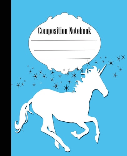 Composition Notebook Fun Unicorn Composition Notebook Wide Ruled 7. 5 X 9. 25 In, 100 Pages Book for Kids, Teens, School, Students and Gifts