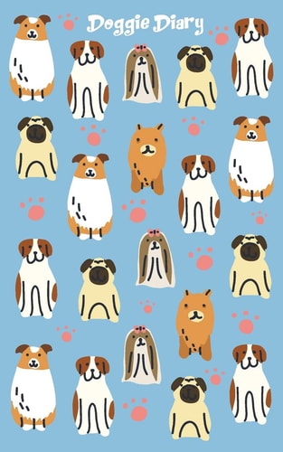 Doggie Diary A Dog Lovers Diary: 80 Sheets/160 Pages, 5 X 8 Notebook for Kids