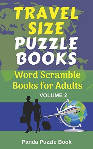 Travel Size Puzzle Books Word Scramble Books for Adults - Volume 2