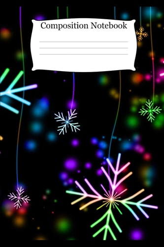 Composition Notebook Christmas Theme Cover For School Kids that Love Taking Notes and Creative Story Telling
