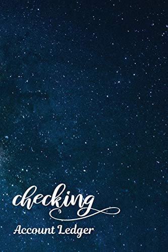 Checking Account Ledger Checking Account Register,6 Column Personal Record Tracker Log Book, Milky Way Universe Background