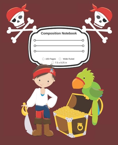 Yes, I Am a Pirate Composition Notebook Wide Ruled