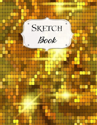 Sketch Book Gold Sketchbook Scetchpad for Drawing Or Doodling Notebook Pad for Creative Artists #10