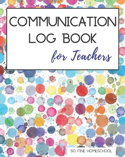Communication Log Book for Teachers Document and Record Parent Teacher Conferences, Calls, Student Information and Notes