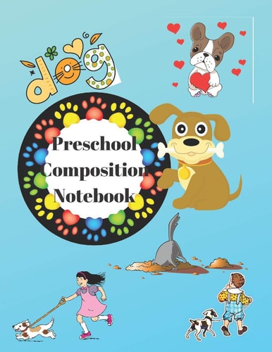 Preschool Composition Notebook Handwriting Practice Sheets K-2Ruthie