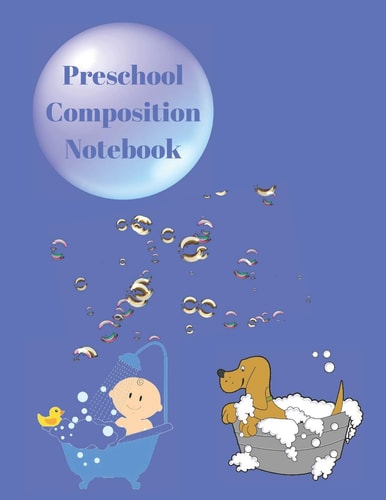 Preschool Composition Notebook Practice Papers for K-2