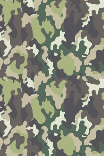 Camouflage Graph Paper Notebook, 6x9 Inch, 120 Pages