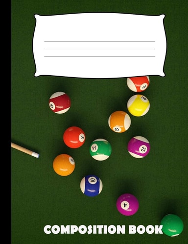Composition Book Pool Composition Notebook Wide Ruled