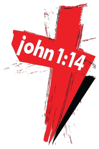 John 1 14: 6x9 College Ruled Line Paper 150 Pages