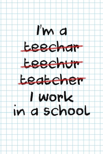 I Work In A School Funny Teacher Gifts