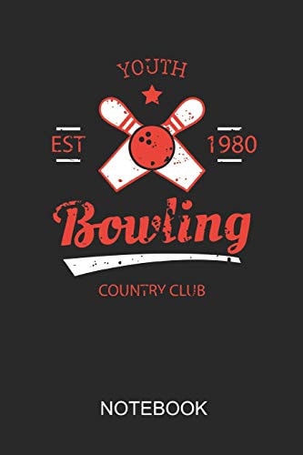 Youth Bowling Country Club Est 1980 A5 Notebook