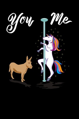 You & Me 120 Pages I 6x9 I Dot Grid I Cool Pole Dancing & Performing Artists Gifts