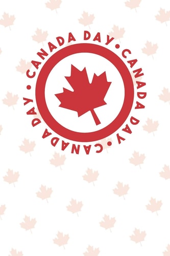 Canada Day Graph Paper Notebook, 6x9 Inch, 120 Pages