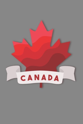 Canada Graph Paper Notebook, 6x9 Inch, 120 Pages