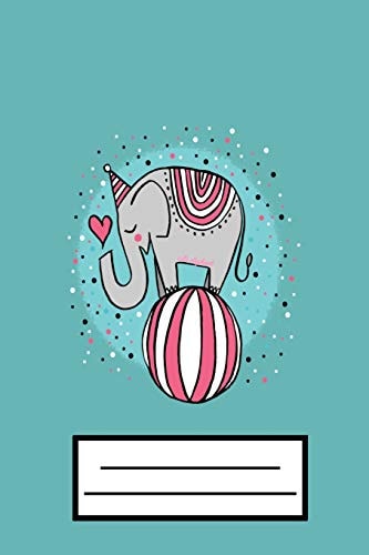 Cute Elephant Cute Blue Elephant Composition Notebook