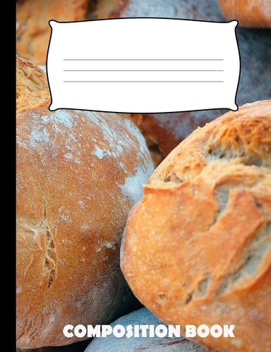 Composition Book Bread Composition Notebook Wide Ruled