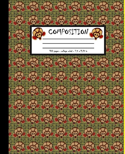 Composition 100 Pages College Ruled 7. 5 X 9. 25 In