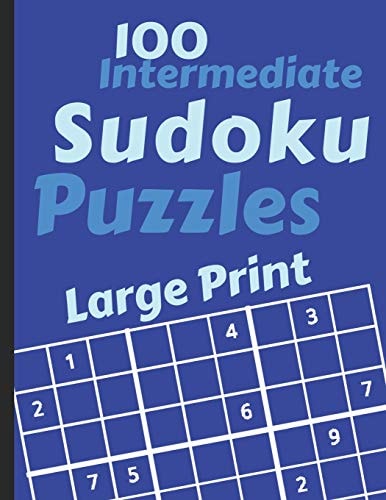 Sudoku Puzzles 100 Large Print Fun With Numbers, Intermediate Puzzles