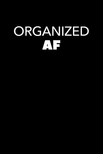 Organized AF Graph Paper Notebook, 6x9 Inch, 120 Pages