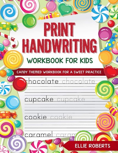 Print Handwriting Workbook for Kids Candy Themed Workbook for a Sweet Practice