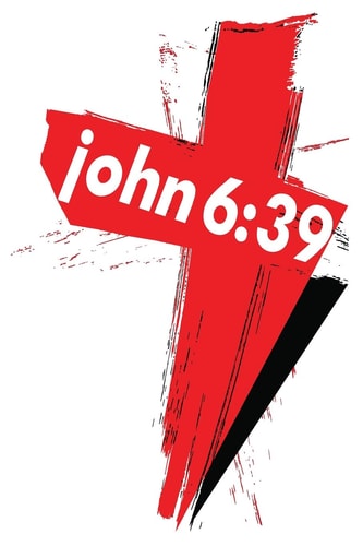 John 6 39: 6x9 College Ruled Line Paper 150 Pages