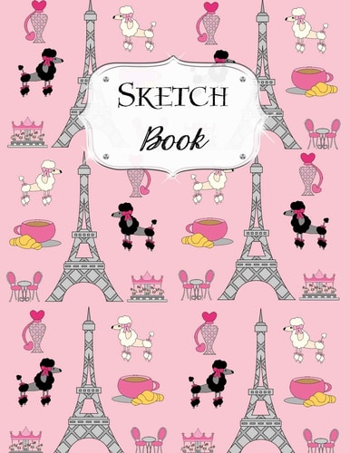 Sketch Book Paris Sketchbook Scetchpad for Drawing Or Doodling Notebook Pad for Creative Artists #8 Pink