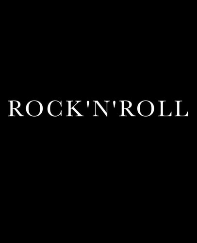Rock 'n' Roll A Decorative Book for Coffee Tables, Bookshelves and Interior Design Styling - Stack Deco Books Together to Create a Custom Look in Any Room