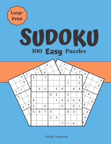 Sudoku 100 Easy Large Print Puzzles Beginners Challenging Brain Games Notebook