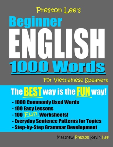 Preston Lee's Beginner English 1000 Words For Vietnamese Speakers