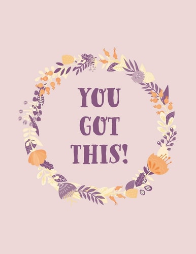 You Got This! Motivational Cornell Notes Book of Template Pages for Effective Studying in College