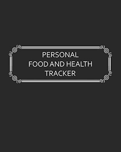 Personal Food and Health Tracker Six-Week Food and Symptoms Diary (Black, 8x10)