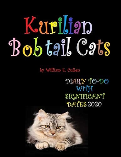 Kurilian Bobtail Cats DIARY To-DO 2020 with Significant Dates