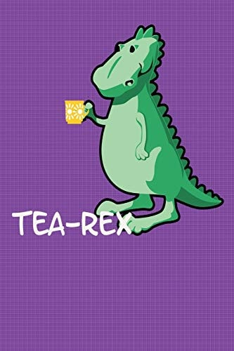 TEA-Rex Liniertes Tagebuch Mit 120 Seiten 6x9 Zoll Tagebuch, Notizbuch, Schulheft Uvm. Lustig