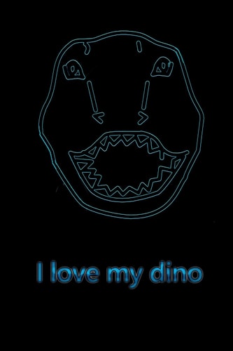 I Love My Dino Liniertes Tagebuch Mit 120 Seiten 6x9 Zoll Tagebuch, Notizbuch, Schulheft Uvm. Lustig