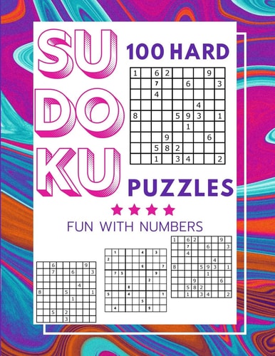 Sudoku Puzzles 100 Large Print Fun With Numbers, Hard
