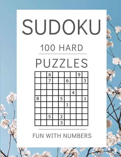 Sudoku Puzzles 100 Large Print Fun With Numbers, Hard