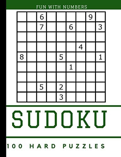 Sudoku Puzzles 100 Large Print Fun With Numbers, Hard