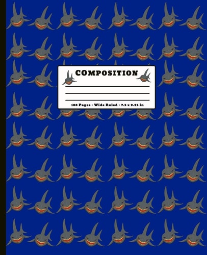 Composition 100 Pages Wide Ruled 7. 5 X 9. 25 Inch