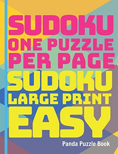 Sudoku One Puzzle Per Page - Sudoku Large Print Easy Brain Games For Seniors