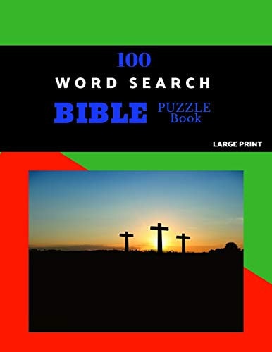 100 Word Search Bible Puzzle Book Large Print Brain Challenging Bible Puzzles For Hours Of Fun