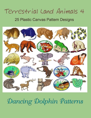 Terrestrial Land Animals 4 25 Plastic Canvas Pattern Designs