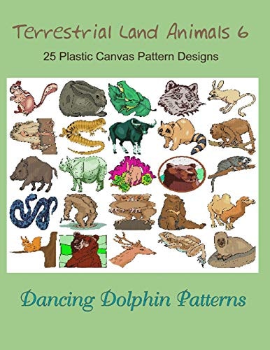 Terrestrial Land Animals 6 25 Plastic Canvas Pattern Designs