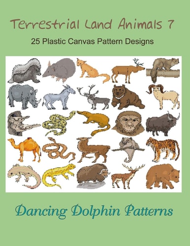Terrestrial Land Animals 7 25 Plastic Canvas Pattern Designs
