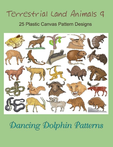 Terrestrial Land Animals 9 25 Plastic Canvas Pattern Designs