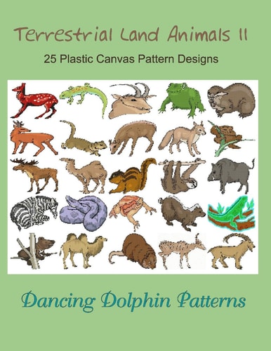 Terrestrial Land Animals 11 25 Plastic Canvas Pattern Designs