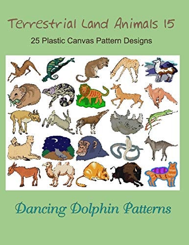 Terrestrial Land Animals 15 25 Plastic Canvas Pattern Designs