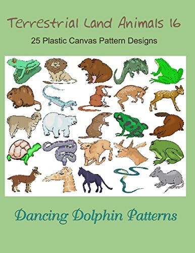 Terrestrial Land Animals 16 25 Plastic Canvas Pattern Designs