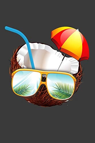 Sunglasses Coconut Umbrella College Ruled