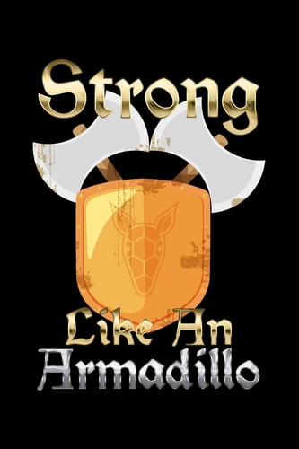 Strong Like An Armadillo 6x9 120 Pages Dot Grid Your Personal Diary for an Awesome Summer