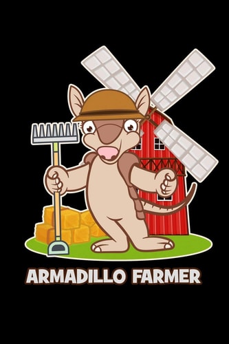 Armadillo Farmer 6x9 120 Pages Dot Grid Your Personal Diary for an Awesome Summer